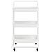 Carrello Da Cucina 3 Ripiani Bianco 42x25x83,5 Cm Ferro E Abs - Foto miniatura 3