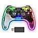 Gamepad Wireless MGP-24 per PlayStation 3 / 4 / 5 e Xbox 360 Colore Nero Trasparente - Foto miniatura 5
