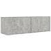 Set di Mobili Porta TV 4 pz Grigio Cemento in Legno Multistrato - Foto miniatura 5
