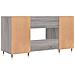 Scrivania Grigio Sonoma 140x50x75 Cm In Legno Multistrato - Foto miniatura 3