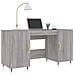 Scrivania Grigio Sonoma 140x50x75 Cm In Legno Multistrato - Foto miniatura 4