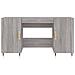 Scrivania Grigio Sonoma 140x50x75 Cm In Legno Multistrato - Foto miniatura 5