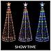 Albero Natale Luminoso Led Rgb Multicolore 220cm 592 Con 8 Giochi Luce Esterno - Foto miniatura 2