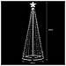 Albero Natale Luminoso Led Rgb Multicolore 220cm 592 Con 8 Giochi Luce Esterno - Foto miniatura 5