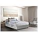 Letto Piazza E Mezza Arianna, Letto Contenitore Con Rivestimento In Tessuto, 100% Made In Italy, Apertura Frontale, Adatto Per Materasso Cm 120x200, Bianco - Foto miniatura 1