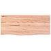 Ripiano Muro Marrone 100x40x (2-6) cm Massello Rovere Trattato - Foto miniatura 2