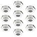 Pack 10 Mini Spot Led 3w - Dimmerabile - 300lumen - Classe A++ - Luce Calda 3000k - Faretto Led Da Incasso Tondo Ø35x25mm - Alimentato 220v / 230v Ac - (5 Scatole Da 2 Spot) - Foto miniatura 1