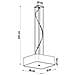 Lampadario Lokko 45 Bianco Sl. 0773 - Minimalista Lampadari Bianco 105x45x45 Cm - Foto miniatura 4