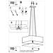 Lampadario Lokko 45 Bianco Sl. 0773 - Minimalista Lampadari Bianco 105x45x45 Cm - Foto miniatura 5
