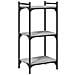 Libreria A 3 Ripiani Grigio Sonoma 40x30x86cm Legno Multistrato - Foto miniatura 2