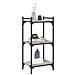 Libreria A 3 Ripiani Grigio Sonoma 40x30x86cm Legno Multistrato - Foto miniatura 3