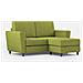 Divano Yasel 2 Posti (due Sedute Da 60cm) + Pouf Misure Esterne L. 152 P. 155 Colore Verde - Foto miniatura 4
