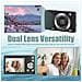 Fotocamera Digitale 4k Hd Con Fotocamera Anteriore E Posteriore E Stabilizzazione Black - Foto miniatura 5