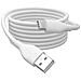 Cavo di collegamento USB-C in silicone, 0,5 m, bianco - Foto miniatura 3