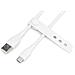 Cavo di collegamento USB-C in silicone, 0,5 m, bianco - Foto miniatura 6
