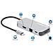 130615 replicatore di porte e docking station per laptop Cablato USB 3.2 Gen 1 (3.1 Gen 1) Type-C Alluminio - Foto miniatura 5