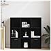 Libreria Rovere Nero 98x29x97,5 cm Legno Multistrato - Foto miniatura 5