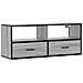 Mobile Tv Grigio Sonoma 100x31x39,5cm Legno Multistrato Metallo - Foto miniatura 2