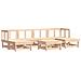 Set Salotto Da Giardino 7 Pz In Legno Massello Di Pino - Foto miniatura 2