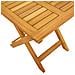 Sdraio con ruote  2 pezzi con tavolo e cuscino in legno massello di acacia - Foto miniatura 7