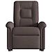Poltrona Alzapersona Reclinabile Marrone Scuro in Tessuto - Foto miniatura 4