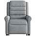 Poltrona Alzapersona Massaggi Reclinabile Grigio Chiaro Tessuto - Foto miniatura 5