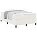 Letto Box Spring con Materasso Crema 120x200 cm Tessuto di Velluto a Coste - Foto miniatura 1