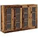 Armadi a muro 2 pezzi Legno antico 69.5x34x90 cm Legno ingegnerizzato - Foto miniatura 1