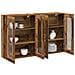 Armadi a muro 2 pezzi Legno antico 69.5x34x90 cm Legno ingegnerizzato - Foto miniatura 3
