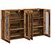 Armadi a muro 2 pezzi Legno antico 69.5x34x90 cm Legno ingegnerizzato - Foto miniatura 5