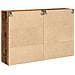 Armadi a muro 2 pezzi Legno antico 69.5x34x90 cm Legno ingegnerizzato - Foto miniatura 8