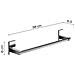 Portasalviette 38 Cm In Acciaio Inox E Cromall 7821-35 Serie Maine Cromato - Foto miniatura 2
