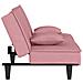 Divano Letto Rosa in Velluto - Foto miniatura 5