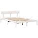 Letto senza Materasso Bianco 120x190 cm Legno Massello di Pino - Foto miniatura 8