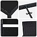Set da Pranzo per Giardino con cuscino 5 pcs Nero Poly Rattan - Foto miniatura 9