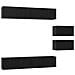 Set mobile TV 6 pz Rovere Nero Legno ingegnerizzato - Foto miniatura 1