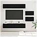 Set mobile TV 6 pz Rovere Nero Legno ingegnerizzato - Foto miniatura 2