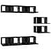 Set mobile TV 6 pz Rovere Nero Legno ingegnerizzato - Foto miniatura 7