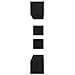 Set mobile TV 6 pz Rovere Nero Legno ingegnerizzato - Foto miniatura 9