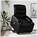 Poltrona Alzapersona Reclinabile Massaggio Nero Similpelle - Foto miniatura 2