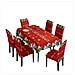 Set Decorativo Natalizio Con Tovaglia E Coprisedie Con Motivo Albero Di Natale - Foto miniatura 1