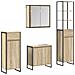 Set di mobili per il bagno Rovere Sonoma Legno multistrato - Foto miniatura 1