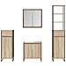 Set di mobili per il bagno Rovere Sonoma Legno multistrato - Foto miniatura 9