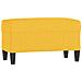 Panca Giallo Chiaro 70x35x41 cm in Tessuto - Foto miniatura 1