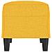 Panca Giallo Chiaro 70x35x41 cm in Tessuto - Foto miniatura 4