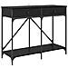 Tavolo consolle con cassetto Rovere Nero 100 x 39 x 78,5 cm - Foto miniatura 1