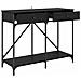 Tavolo consolle con cassetto Rovere Nero 100 x 39 x 78,5 cm - Foto miniatura 5