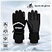 Guanti Da Sci Per Adulti - Impermeabili, Antivento, Touchscreen Per Ciclismo E Sport All'aperto Black - Foto miniatura 3