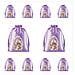 Set Di 10 Sacchetti Di Caramelle Pasquali - Sacchetti Regalo In Seta Con Coulisse Per Bomboniere E Dolcetti Pasquali Purple - Foto miniatura 1