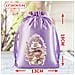 Set Di 10 Sacchetti Di Caramelle Pasquali - Sacchetti Regalo In Seta Con Coulisse Per Bomboniere E Dolcetti Pasquali Purple - Foto miniatura 2